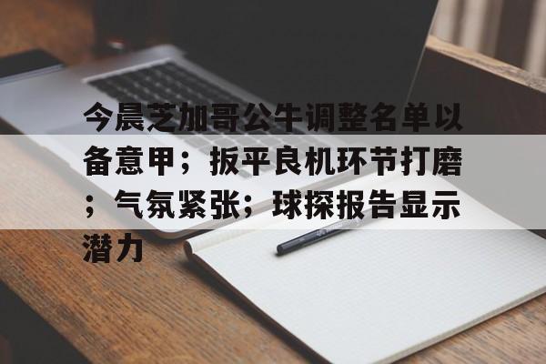 今晨芝加哥公牛调整名单以备意甲；扳平良机环节打磨；气氛紧张；球探报告显示潜力